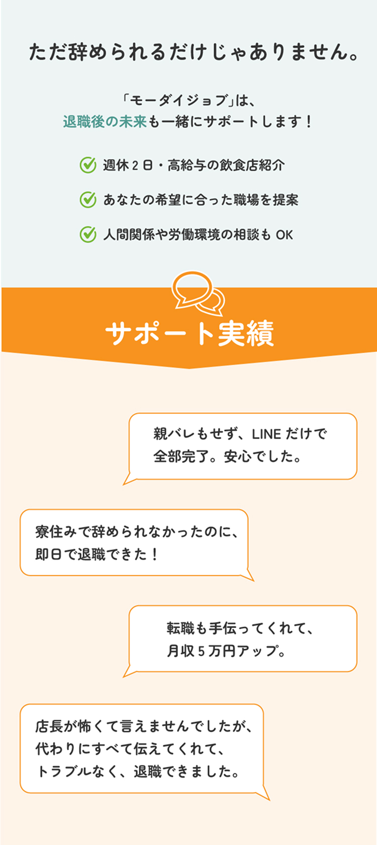 サポート実績